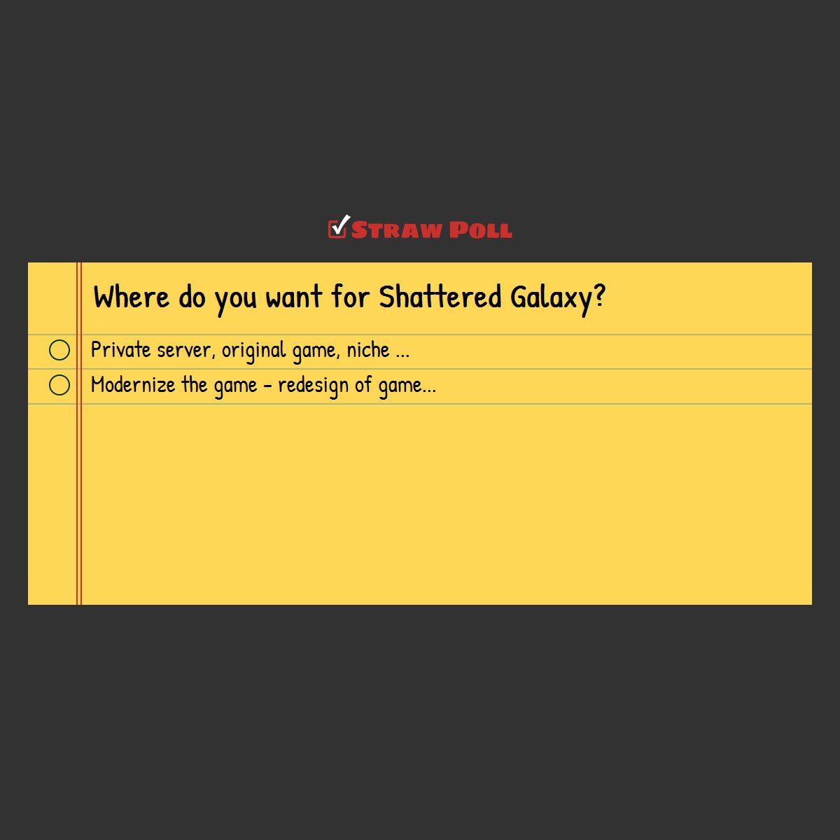 Shattered galaxy 2018